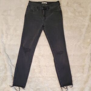 Madewell 9" Mid-Rise Skinny Jeans Raw Hem 28P